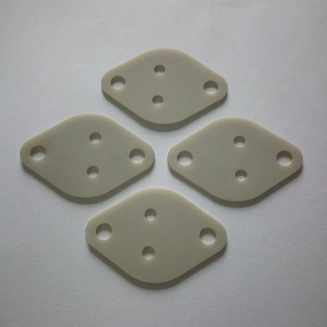 CNC Machining High Quality Aluminum Nitride Structural Components Good Thermal Conductivity Aln Ceramic Square Parts