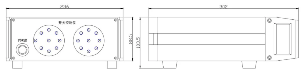 DC-12GHz 50W Power Swt615-2*8 Switch Control Box for Microwave, Switch and Control