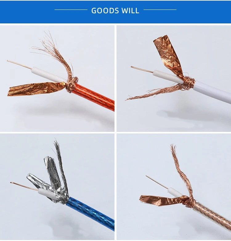 Customized Jacket Color Cheaper Price Professional Communication Coaxial Cable for CCTV CATV Digital UL