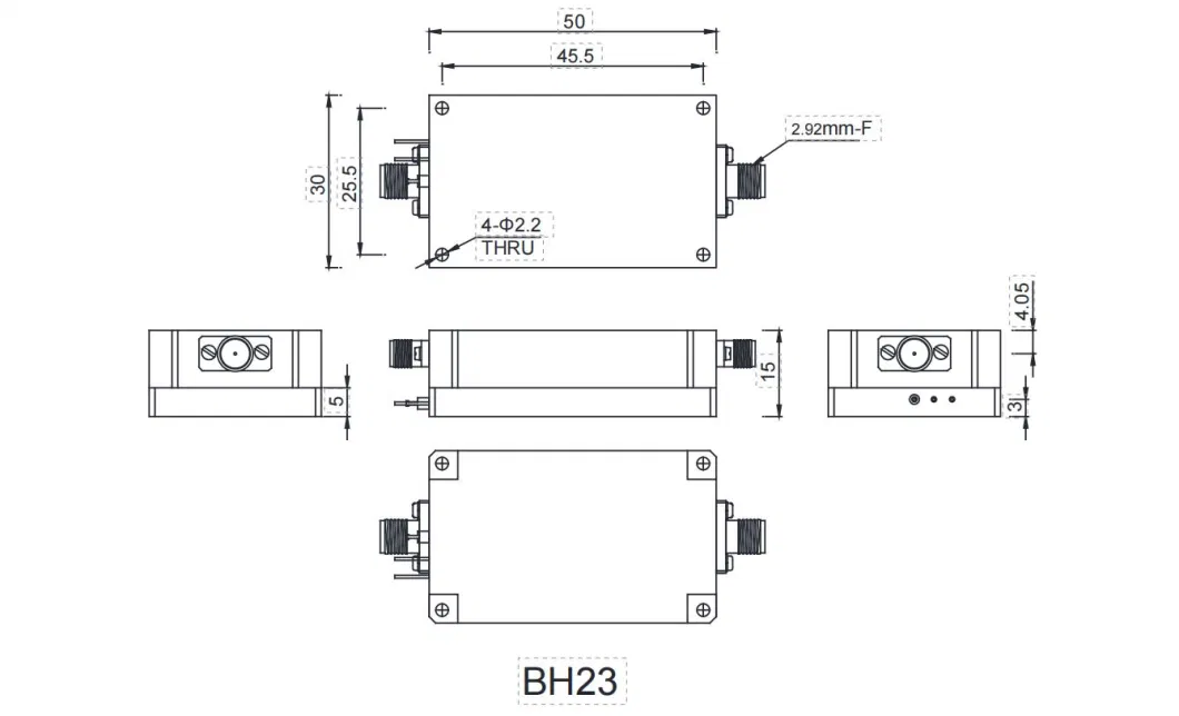 0.1GHz~20GHz Wide Band Low Noise RF/Microwave Power Amplifier Communication Systems T/R Components