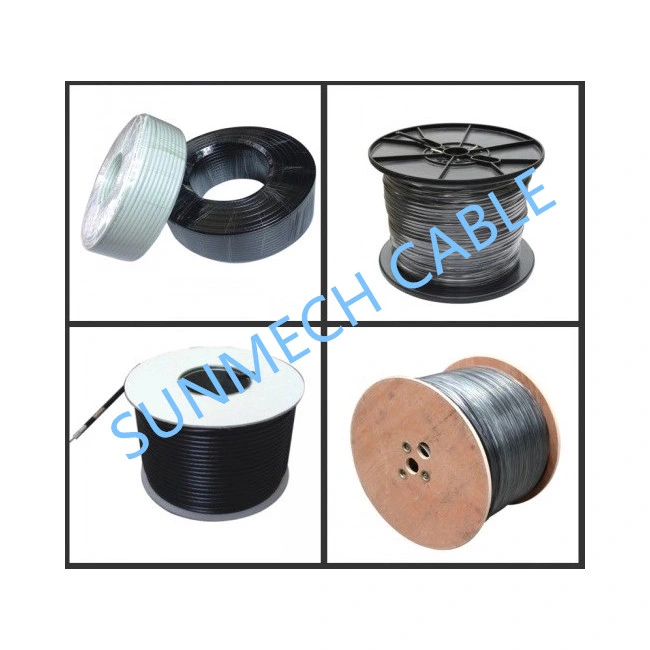 High Quality Rg-6/U Cu/Tcu/CCS/CCA Al Foil+112*0.12mm Al/Cu/CCA Braid Coaxial Cable