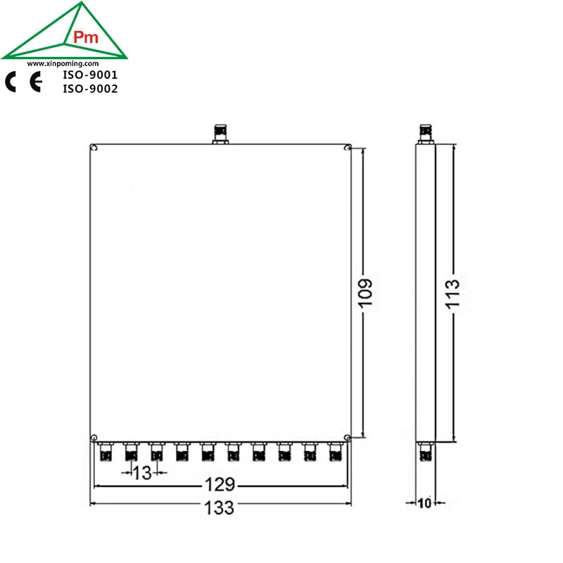 CATV GSM Distributed Antenna System 0.5-6GHz RF Microwave Broadband Power Divider