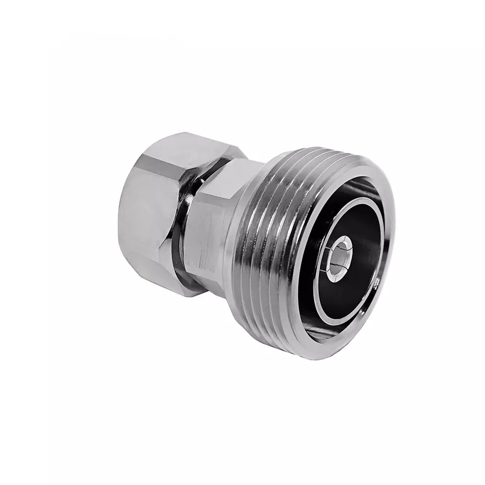 High Performance 7/16DIN Female 1/2 Cable Female to 4.3-10 Male RF Coaxial Adaptor New Design Widely Used for Telecommunication Systems