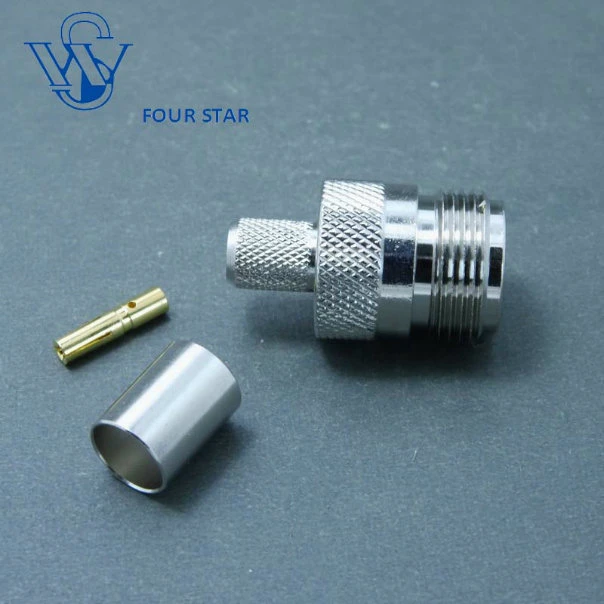 Antenna Wire Electrical Waterproof N Female Jack Crimp Coaxial Connector for LMR300 Cable