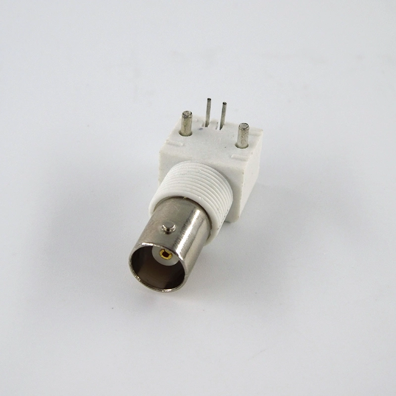 90 Degree Electrical Waterproof BNC Female Bulkhead Right Angle PCB Mount RF Coaxial Connector