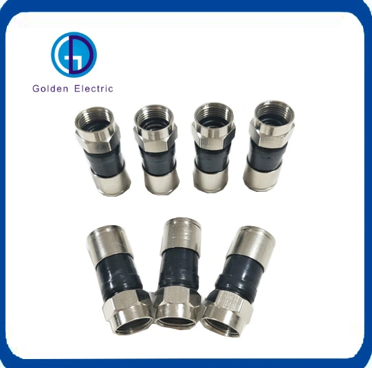 Rg59 RG6 Rg11 F Connector for Coaxial Cable Coax Cable Male Connector Plug