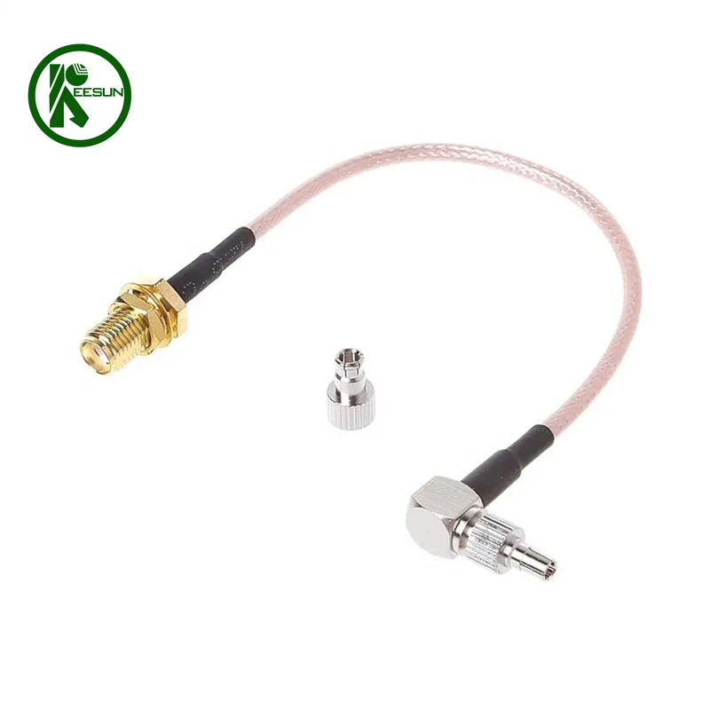 RF Coaxial Antenna Cable SMA Female to CRC9/Ts9 Dual Connector RF Coaxial Adapter Rg178