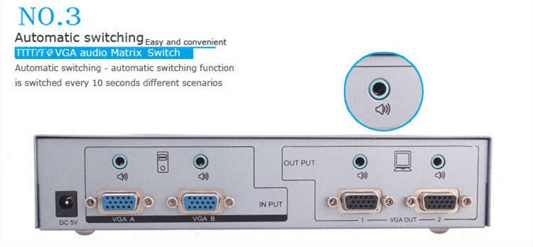 4K*2K HDMI 15 Meters Matrix Switch Support 3D High-Definition 2 to 2 Matrix