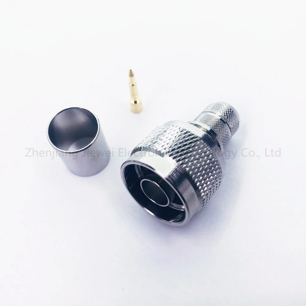 N Male Connector for Rg8, LMR400 Coaxial Cable