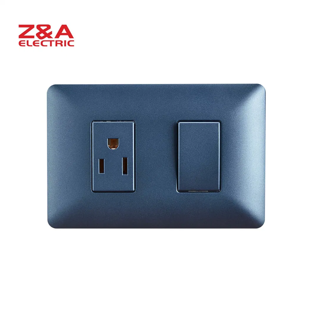 CE/CCC PC Material Wall Switch and Socket Wholesale Factory Supply High Quality Electrical Light Home Socket Light Wall Switch