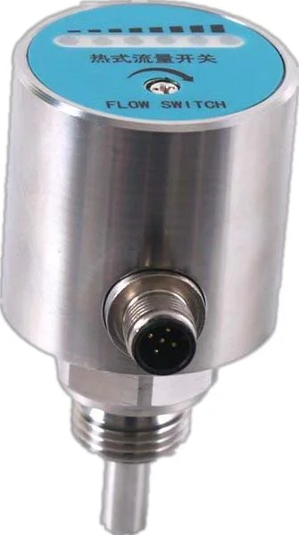 M12 PNP Spdt Output IP67 High Accuracy Stainless Steel Digital Oil Water Liquid Thermal Flow Switch