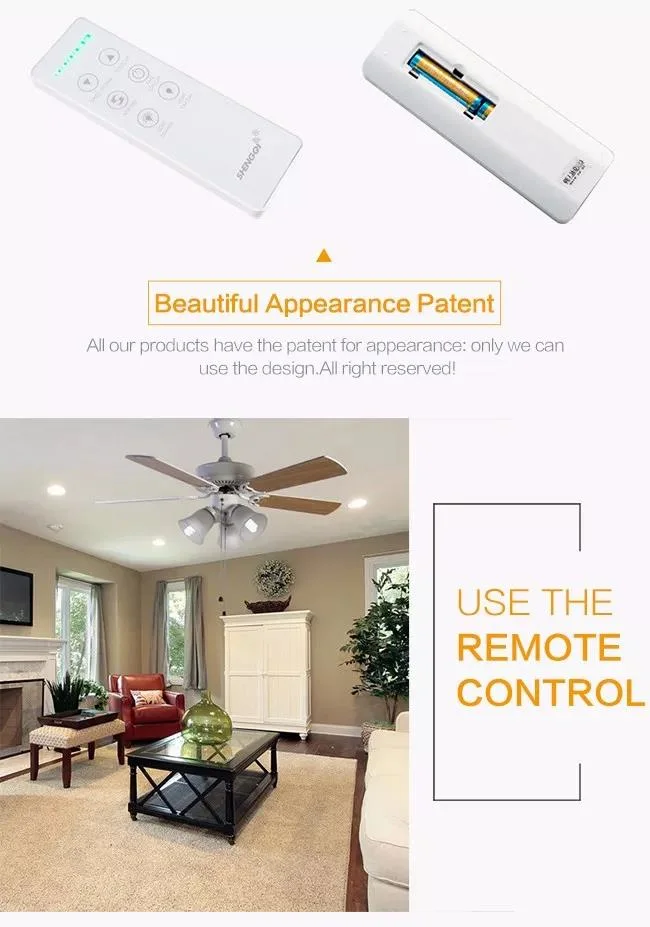 Factory Wholesale Light RF Wireless Remote Control Switch for Ceiling Fan