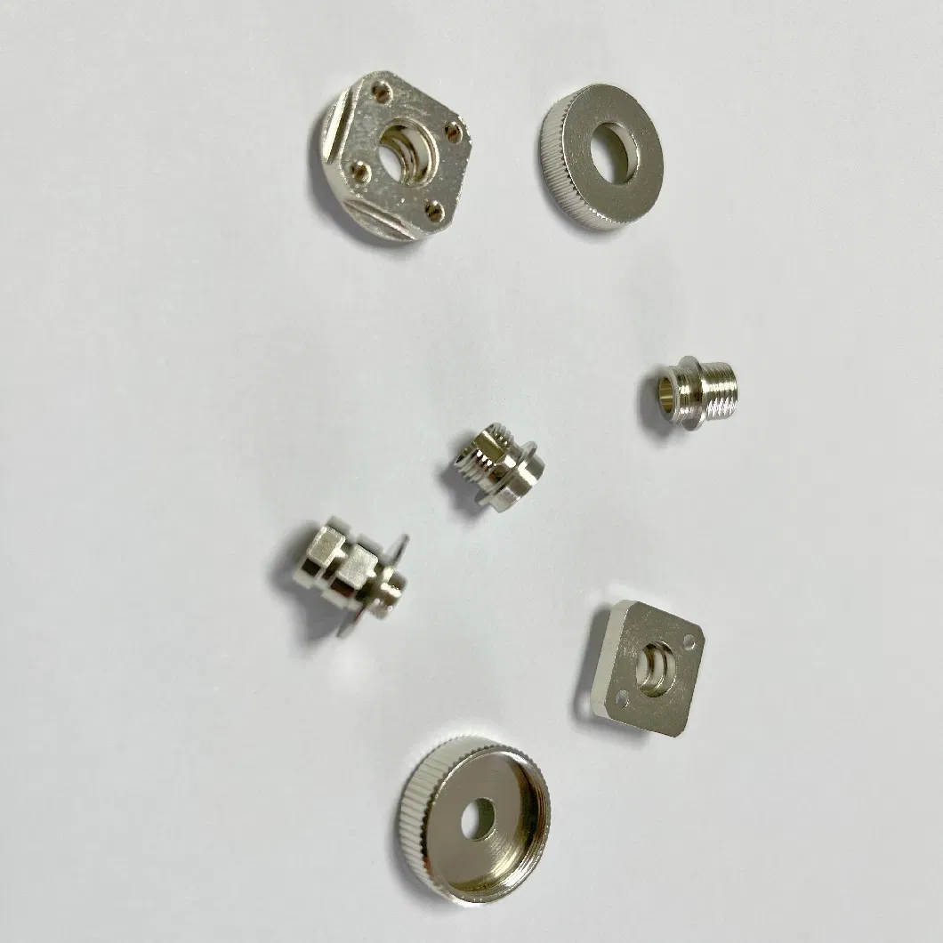 High Quality Brass Nickel Plated RF Coaxial Connectors 650-S-001 Copper Ni-Coated for Electronic