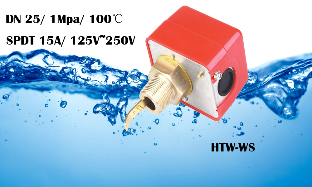 Fireproof ABS Top Spdt 15A 250V Paddle Type Water Flow Sensor Switch