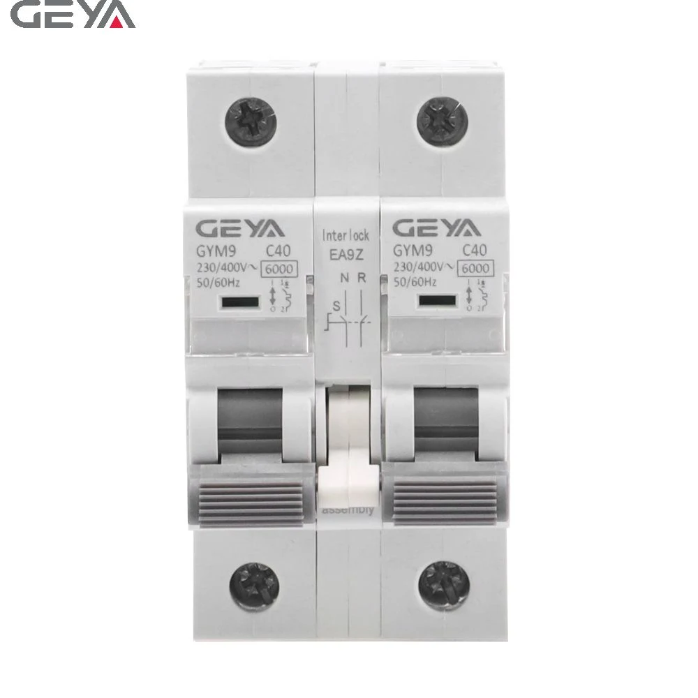 Geya Air Breaker Mechanical Interlocking MCB Interlock Transfer Switch 6-63A Mini MCB Switch