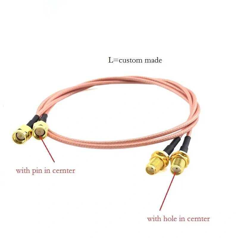 Factory Directly Antenna Extender Topwave DC-12GHz Cable Adapter SMA Male to Male Connector for Rg 316 Jumper Cable with SMA Male to SMA Female RF Coaxial Cable