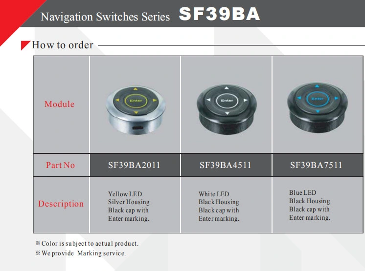IP65 Waterproof LED Navigation Switches for Automotive Parts