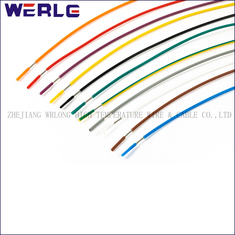 UL 1007 30 AWG Yellow-Green Power PVC Copper Conductor Electrical Power Coaxial Electric Wire