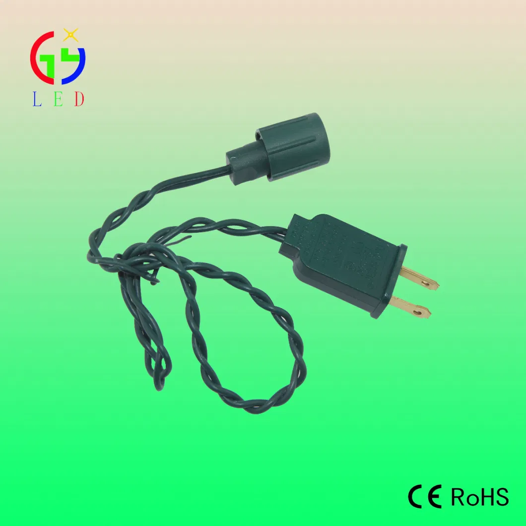 Coaxial Plug Extension Wire Cable for 5mm Mini Lights Strands