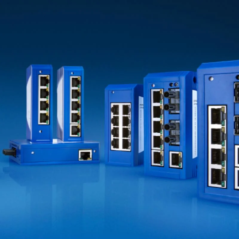 Unmanaged, Industrial Ethernet Rail Switch, Fanless Design, Store and Forward Switching Mode, 10/100/1000 Mbit/S Ethernet