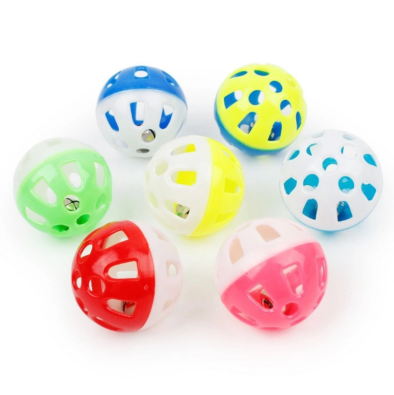 Double Color Ball Pet Hollow Bell Ball Cat Toy