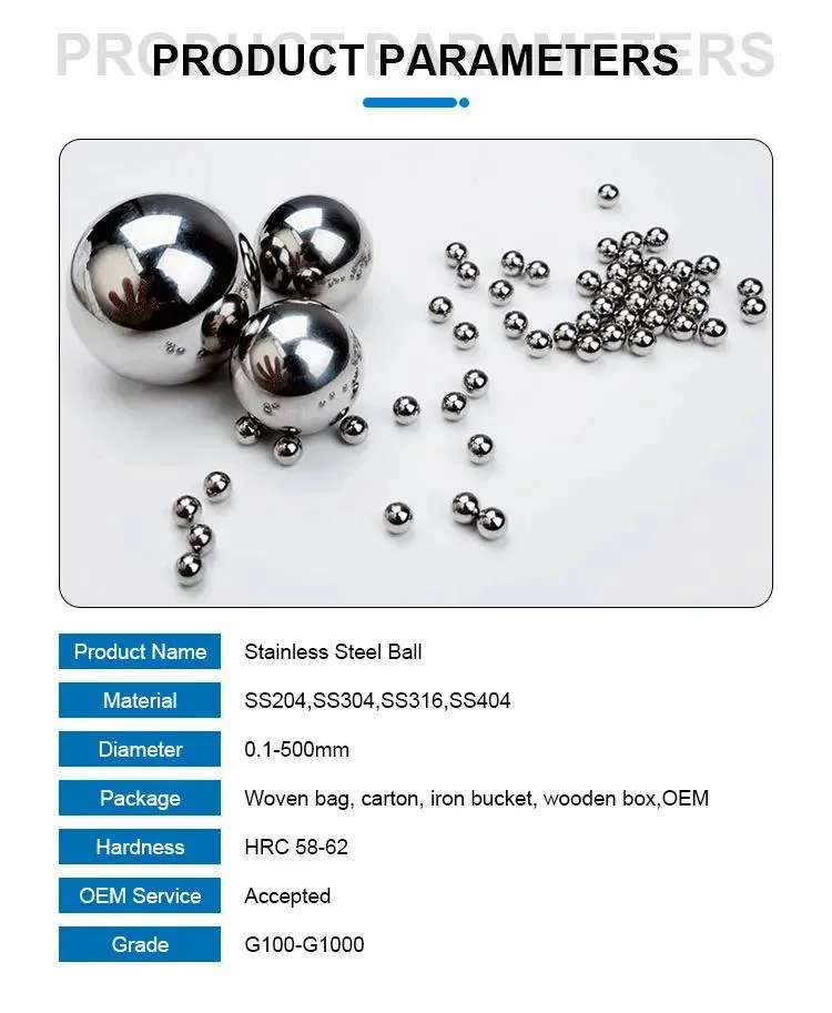 Stainless Steel Ball for Bearing and Stainless Steel Bearing Balls 304