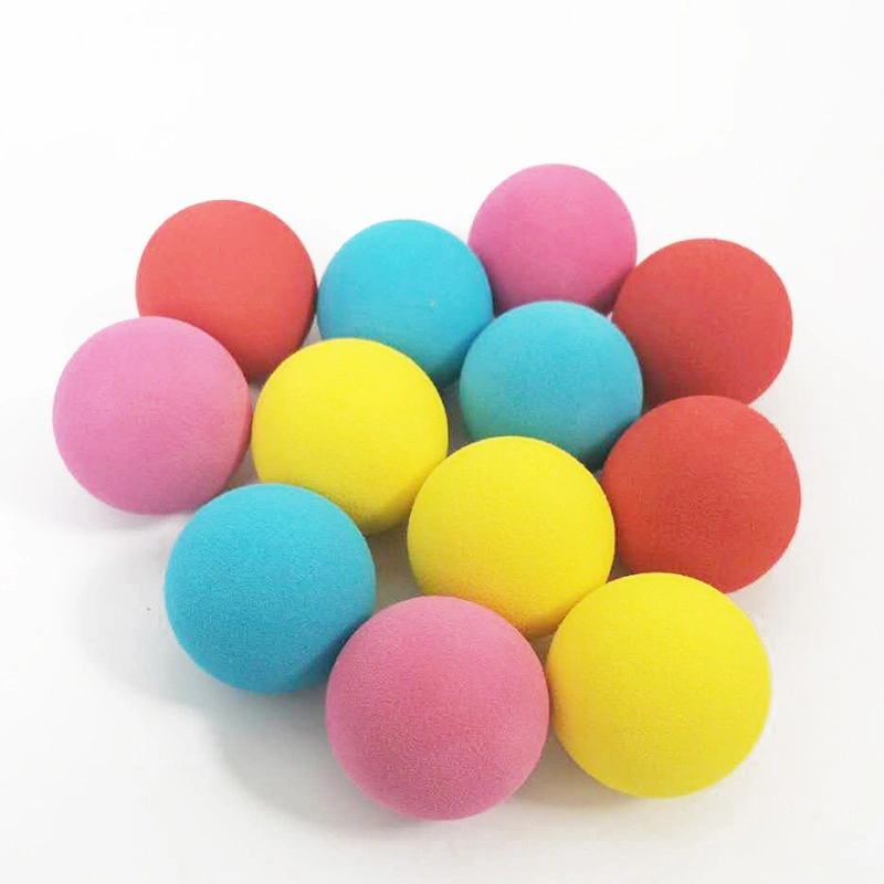 Factory Wholesale Custom EVA Rainbow Ball Foam Ball Indoor Durable Golf Toy Golf Practice Soft Pinball for Golf Beginner