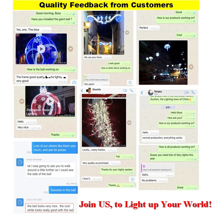 Outdoor LED Decoration Christmas Ornament Light 3D Ball Motif Light