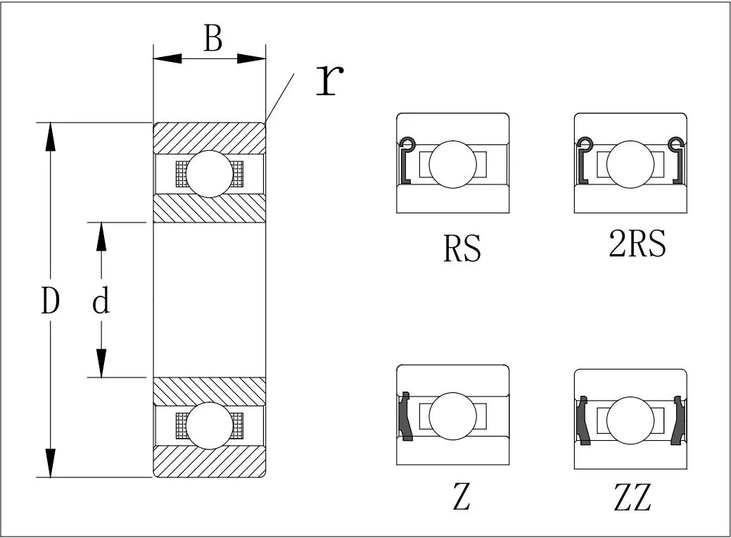 6008/6009/6010 Deep Groove Ball Bearing for Auto Part