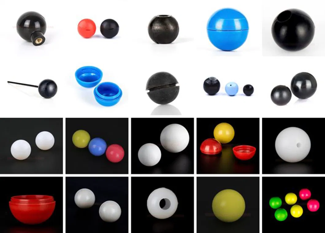 Custom Precision Molding Hard Solid Colorful Silicone Rubber Ball with Hole