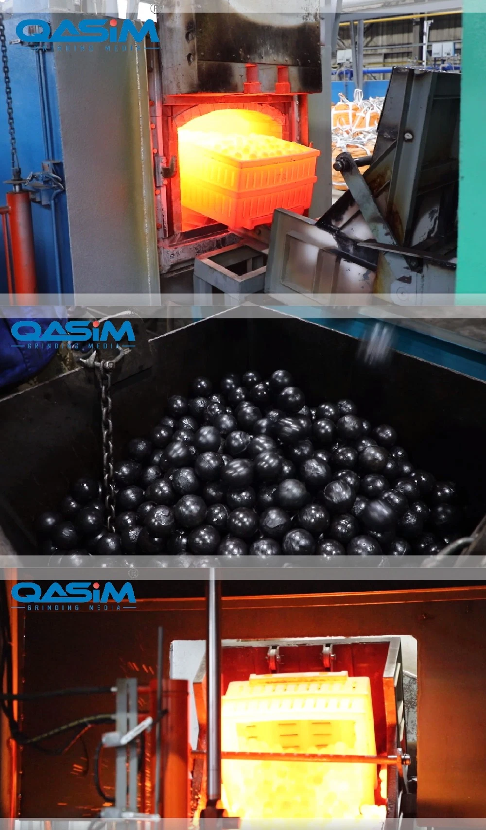 20mm-150mm High Chrome Steel Casting Alloy Grinding Media Ball Mill Balls Low Price