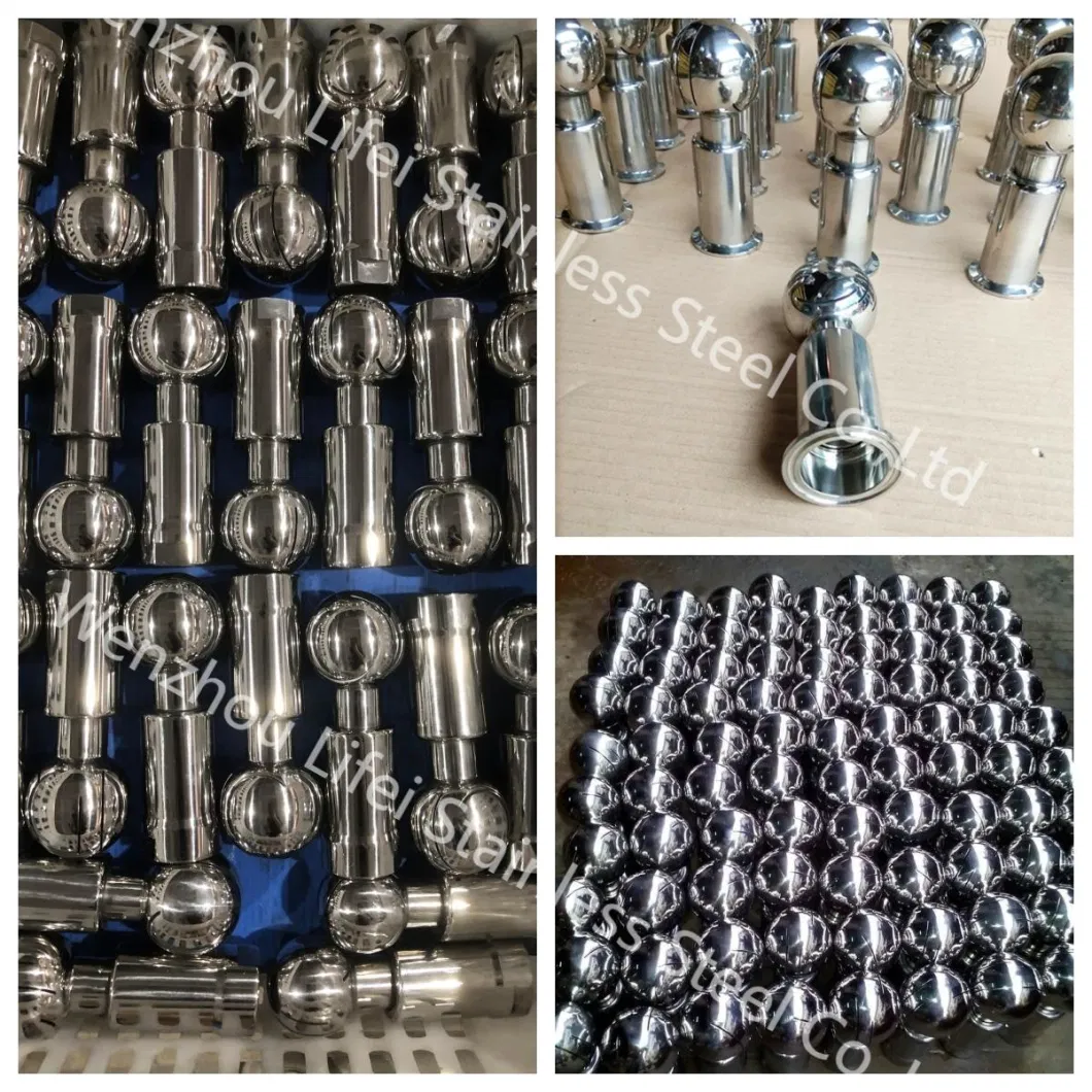 SS304 Sanitary Stainless Female Rotary Cleaning Ball