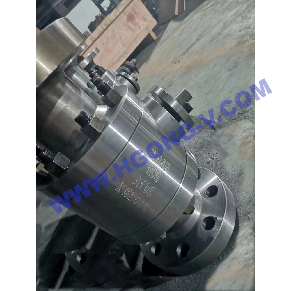 DIN/ANSI JIS Stainless Steel 316 Forged Casting A105 Wcb 304 Wom Gear Flange Ball Valve