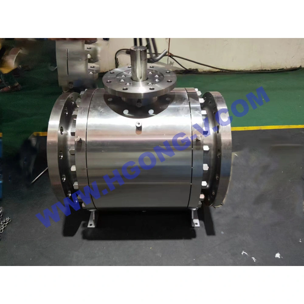 DIN/ANSI JIS Stainless Steel 316 Forged Casting A105 Wcb 304 Wom Gear Flange Ball Valve