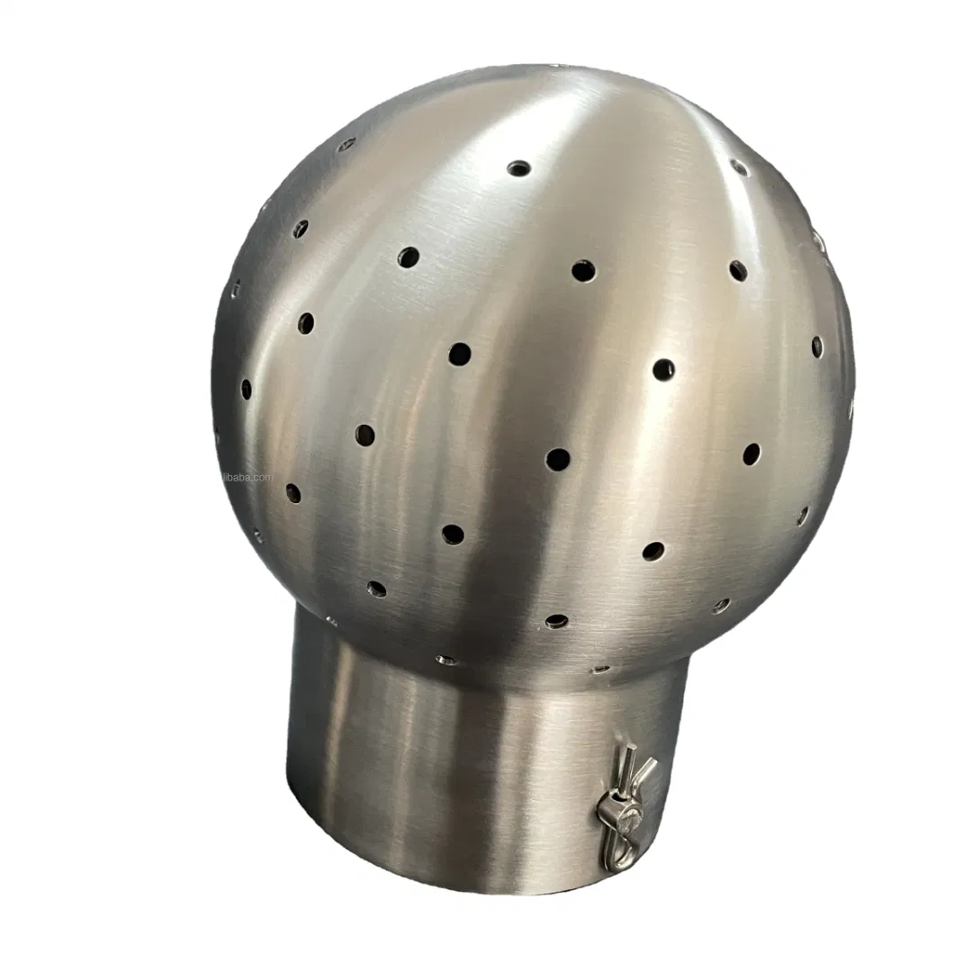 Sanitary Spray Ball Weldable SS304/316L Rotary 360 Degree Hollow Steel Cleaning Ball