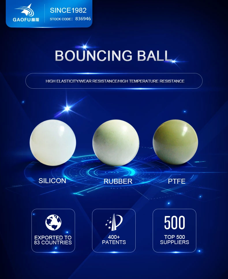 Gaofu Hot Selling Vibrating Screen Accessories Cleaning Rubber Bouncing Ball