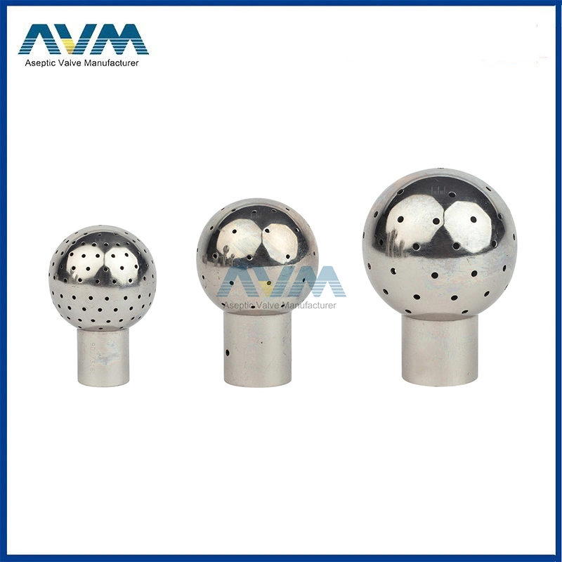 Sanitary Stainless Steel Threaded Fixed Cleaning Ball