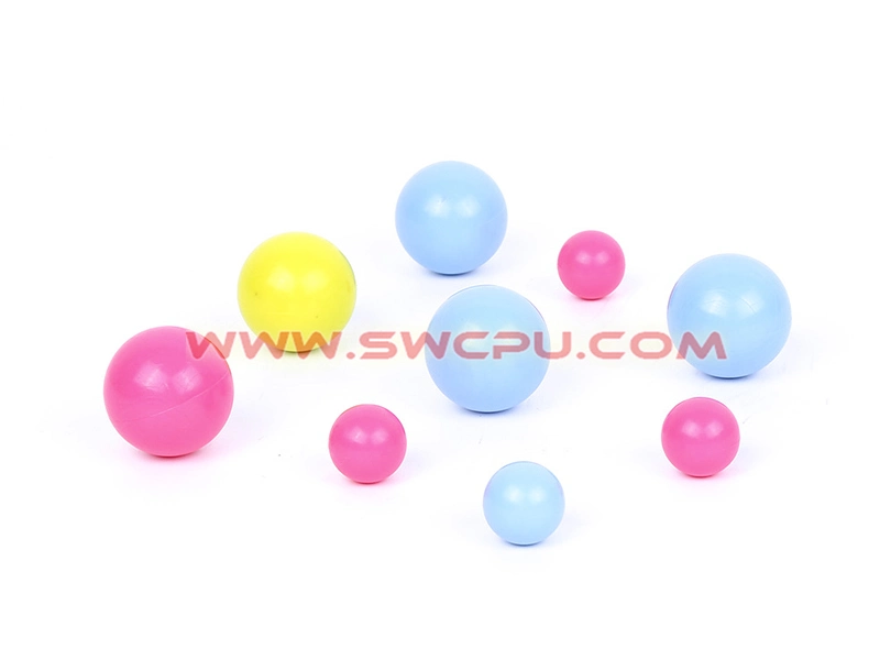 Custom Precision Molding Hard Solid Colorful Silicone Rubber Ball with Hole