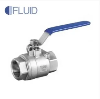 Industrial Stainless Steel Ss Valved Made in China DN8 to DN100 Screw End Type BSPT Bsp NPT Screw Valves 2PC Ball Velves