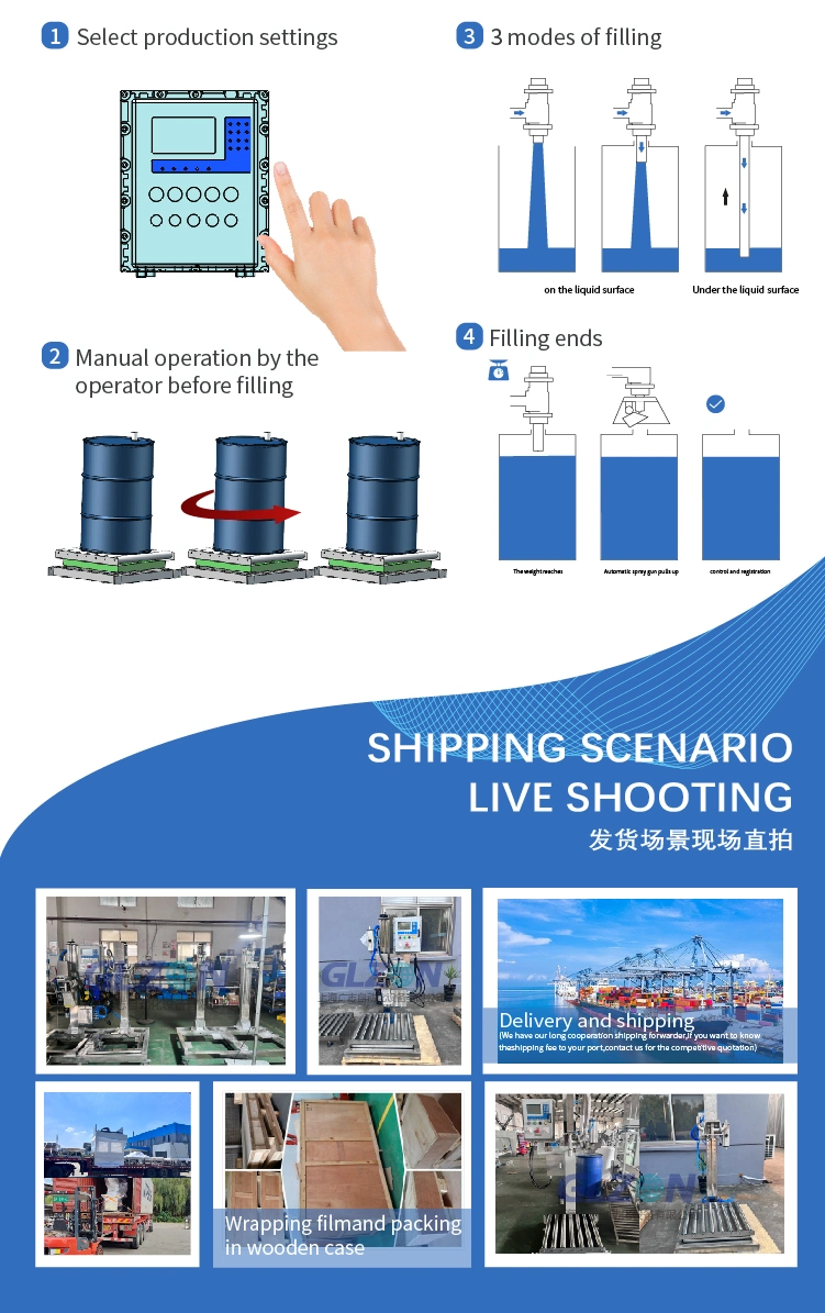 Semi Auto Resin Weighted Ratio Explosion Proof Drum Filler