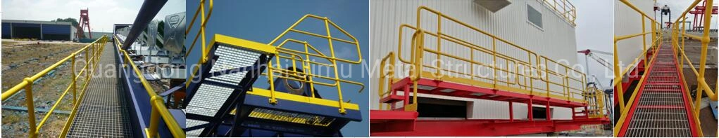 Ms Steel Pre-Fabricated Handrail Panels Painted Powder Coated