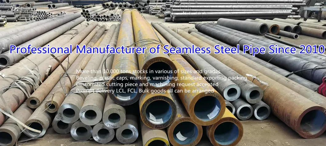 Factory Stock Schedule 40 S355jr S275 Cold Drawn Ms ASTM Carbon Mild Steel Seamless Pipe Price