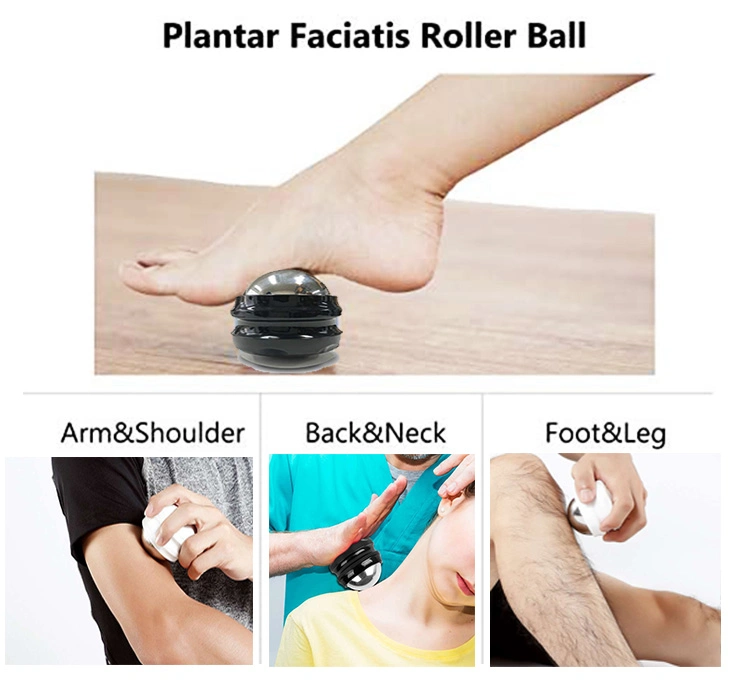 China Factory Wholesale Hand Metal Ice Cold Fitness Massage Roller Ball Therapy Pain Relief Body Massage Roller Ball