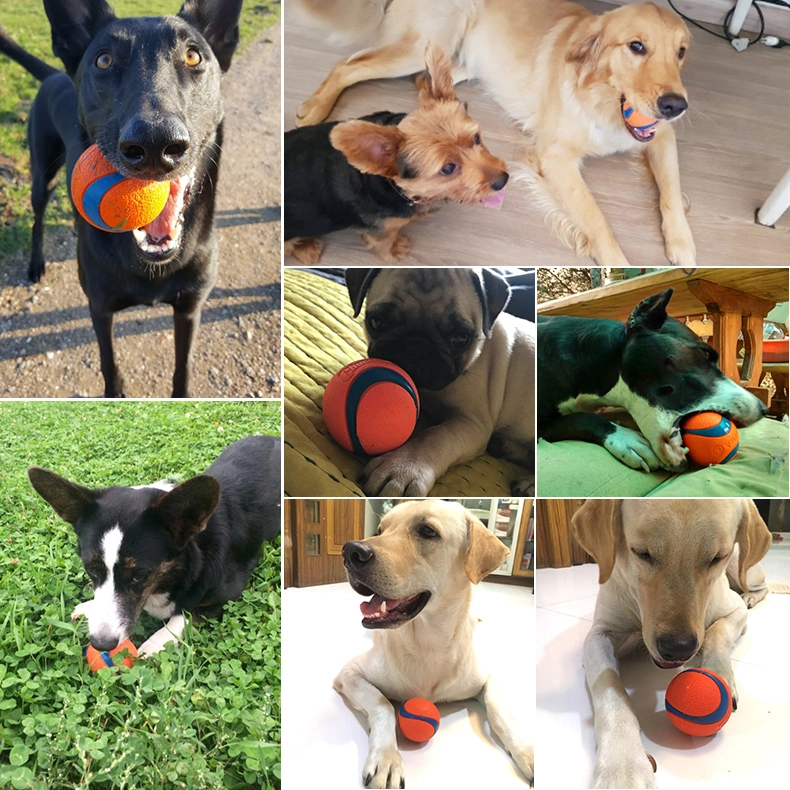 Pet Dog Rubber Pinball Balls Rubber Resistance to Bite Molars Toys Pet Supplies