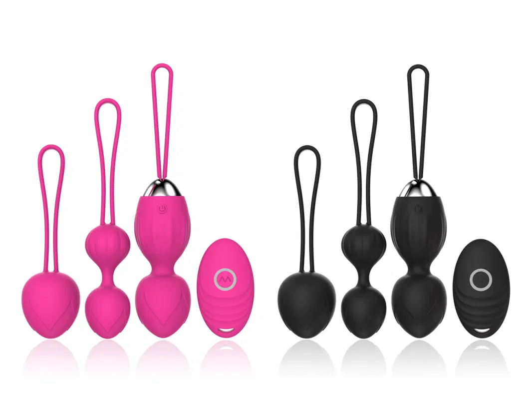 Kegel Balls for Women Ben Wa Balls Weighted Sex Toys Soft Silicone Wireless Remote Control Vibrating Eggs