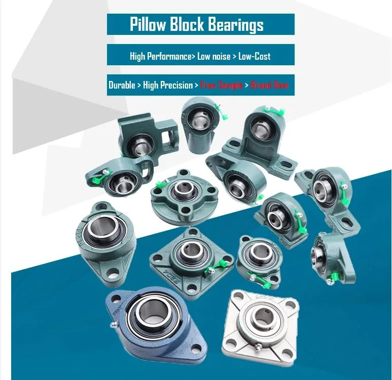 High Precision and Low Noise Stainless Steel Ball Bearing Ucf315 Ucf316 Ucf317 Ucf318 Pillow Block Bearing