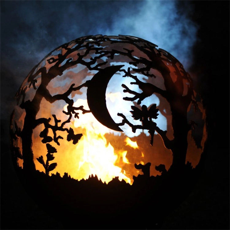 Laser Cut Custom Decorative Outdoor Warming Fire Sphere