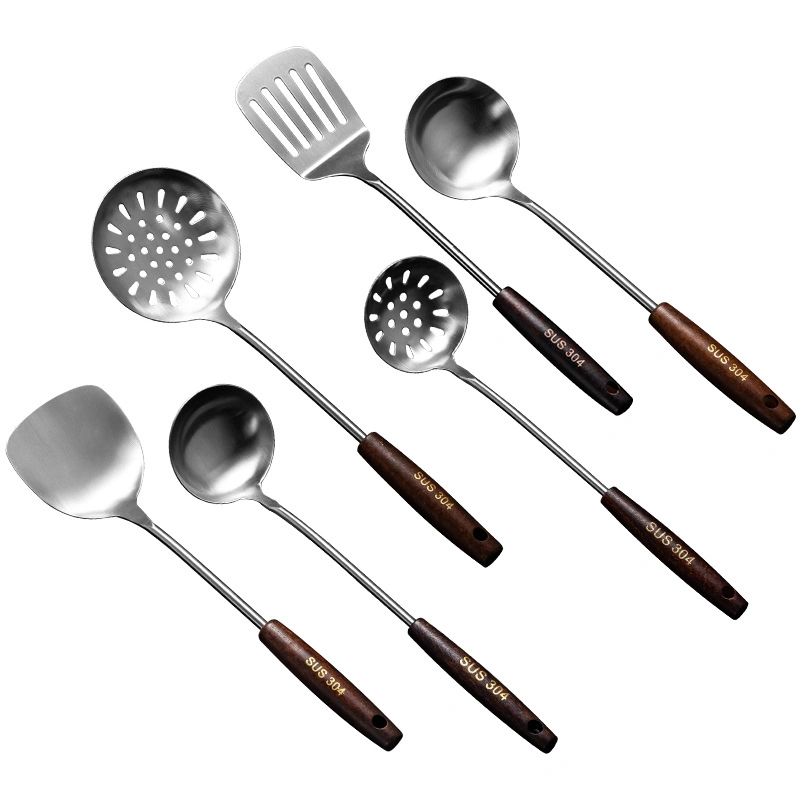 Wholesale Kitchen Utensils Accessories Stainless Steel Spatula Spoon Kitchenware Set