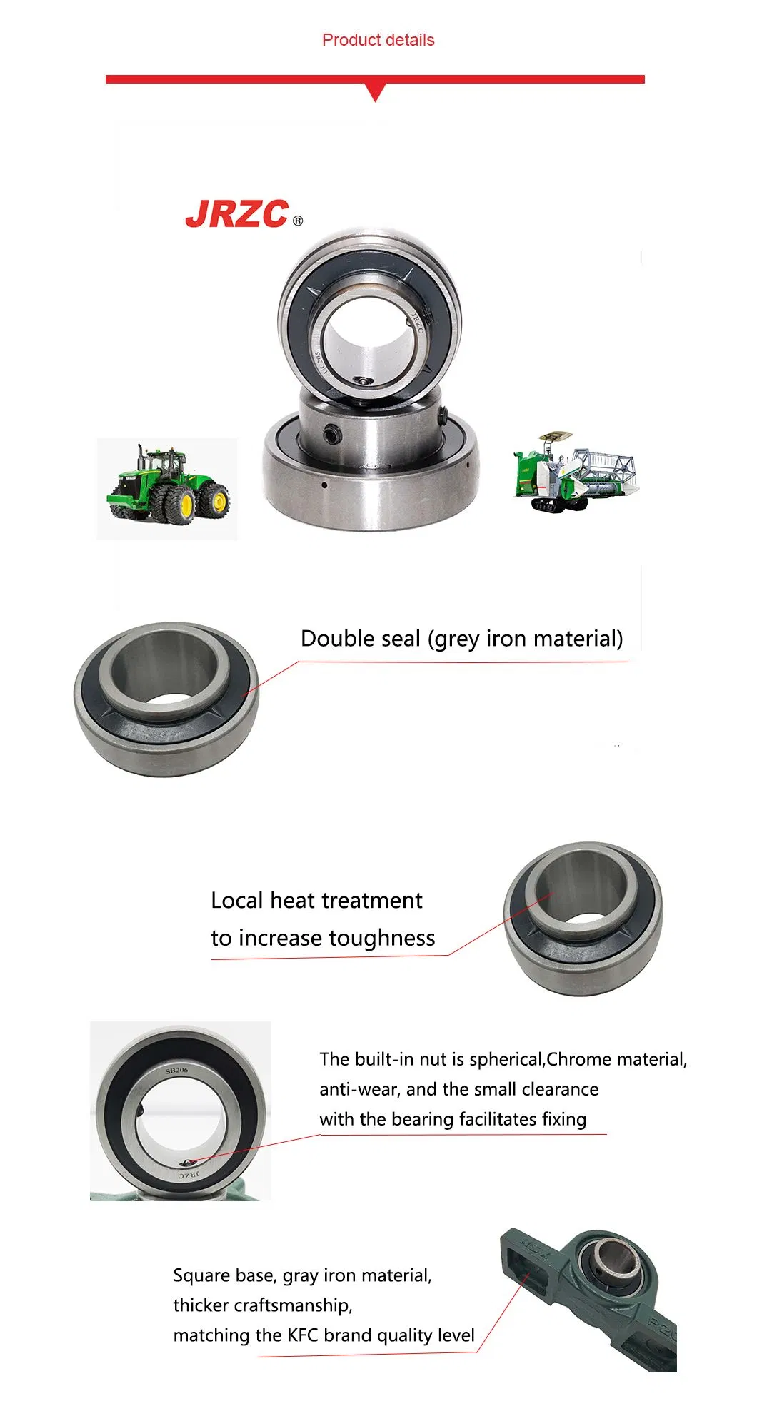 Standard Size Pillow Block Bearing