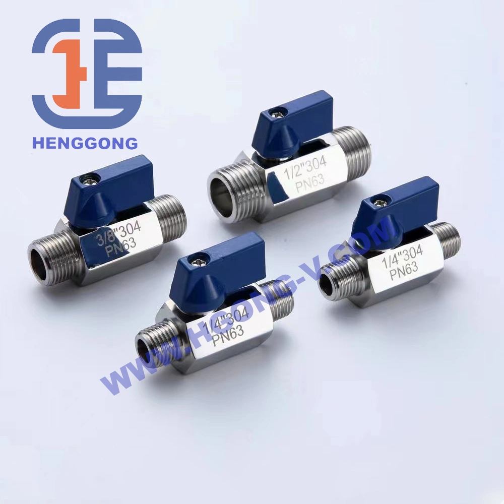 API/DIN/JIS 1000wog Pn63 Forged Brass SS304 316 Stainless Steel Male to Hose Adapter Mini Ball Valve Water Tank Float Valve
